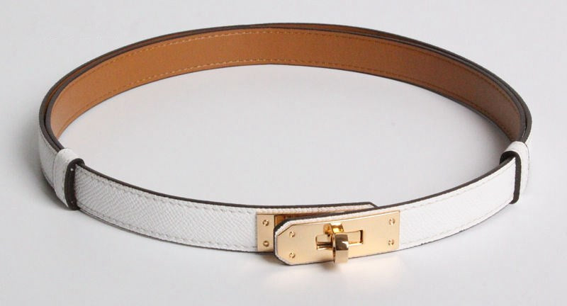 H home 2021 new kelly leather thin belt