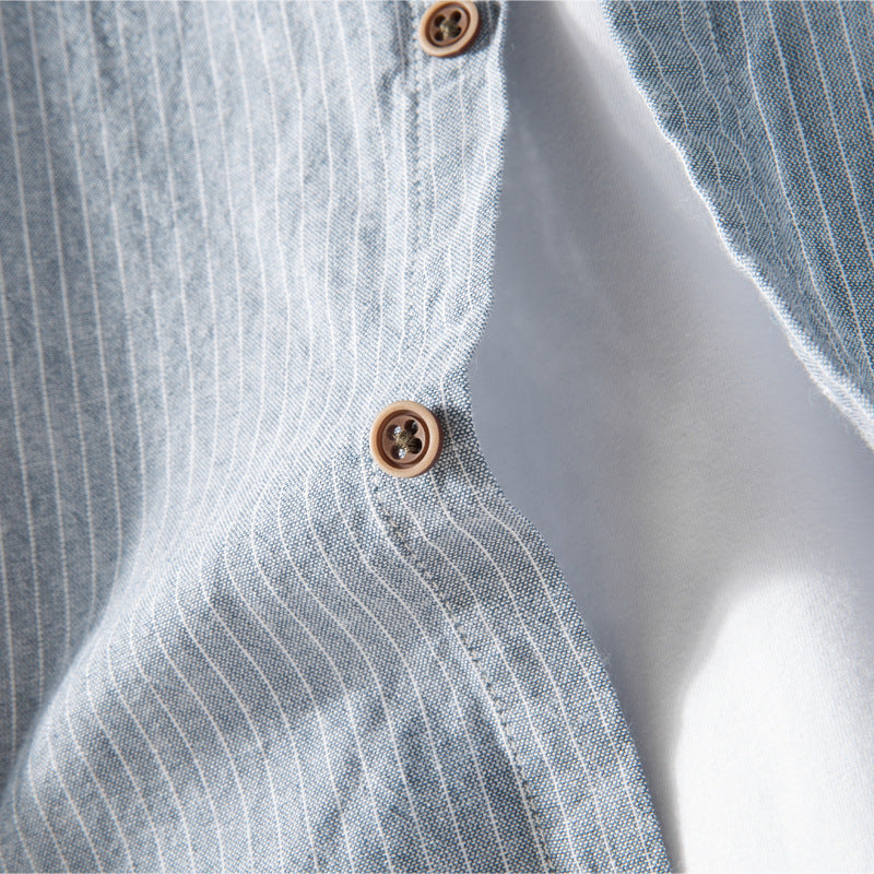White linen long sleeve shirt