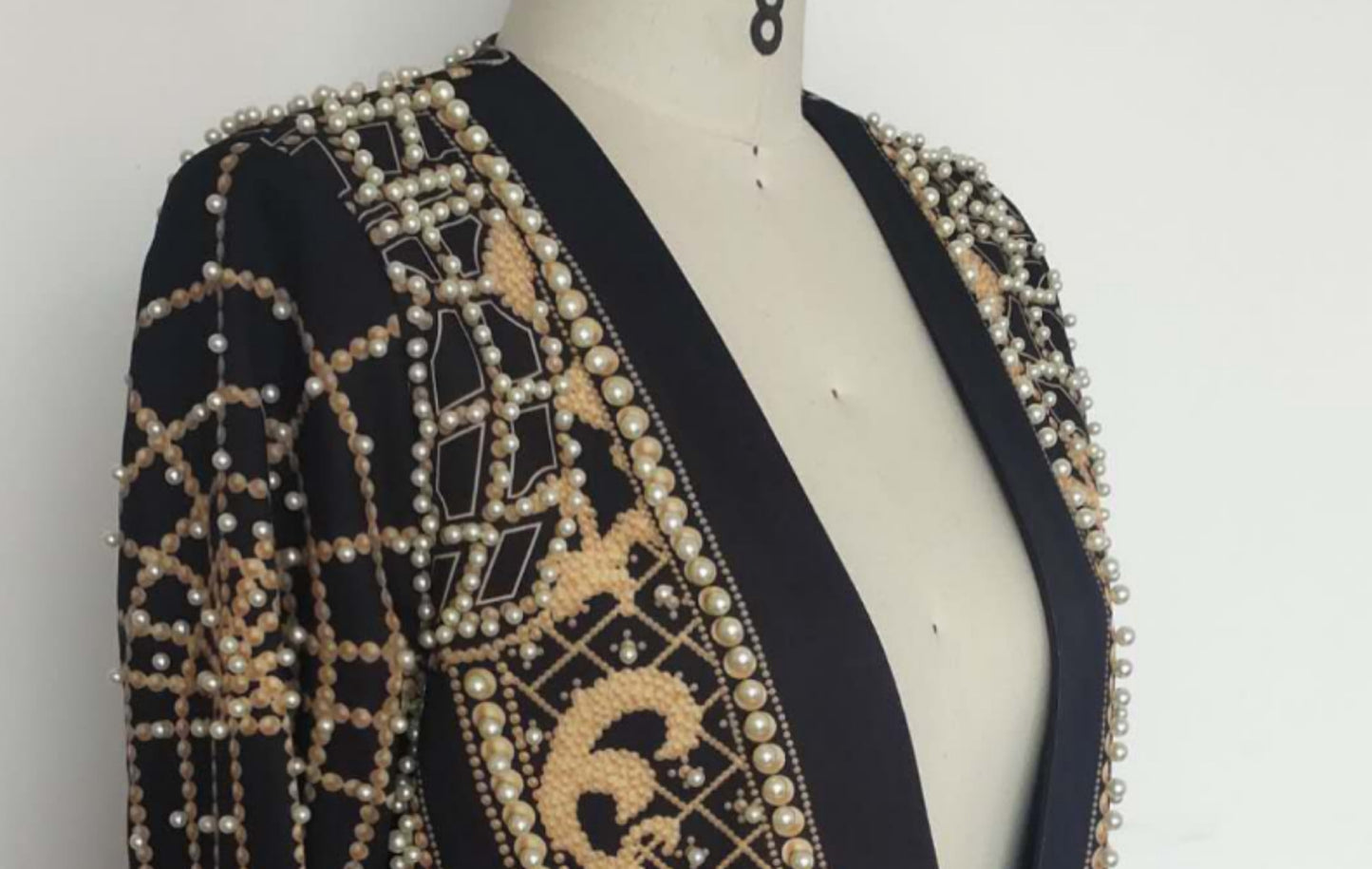 Padded Suit Jacket Bubble Bead Printing Women's Clothing