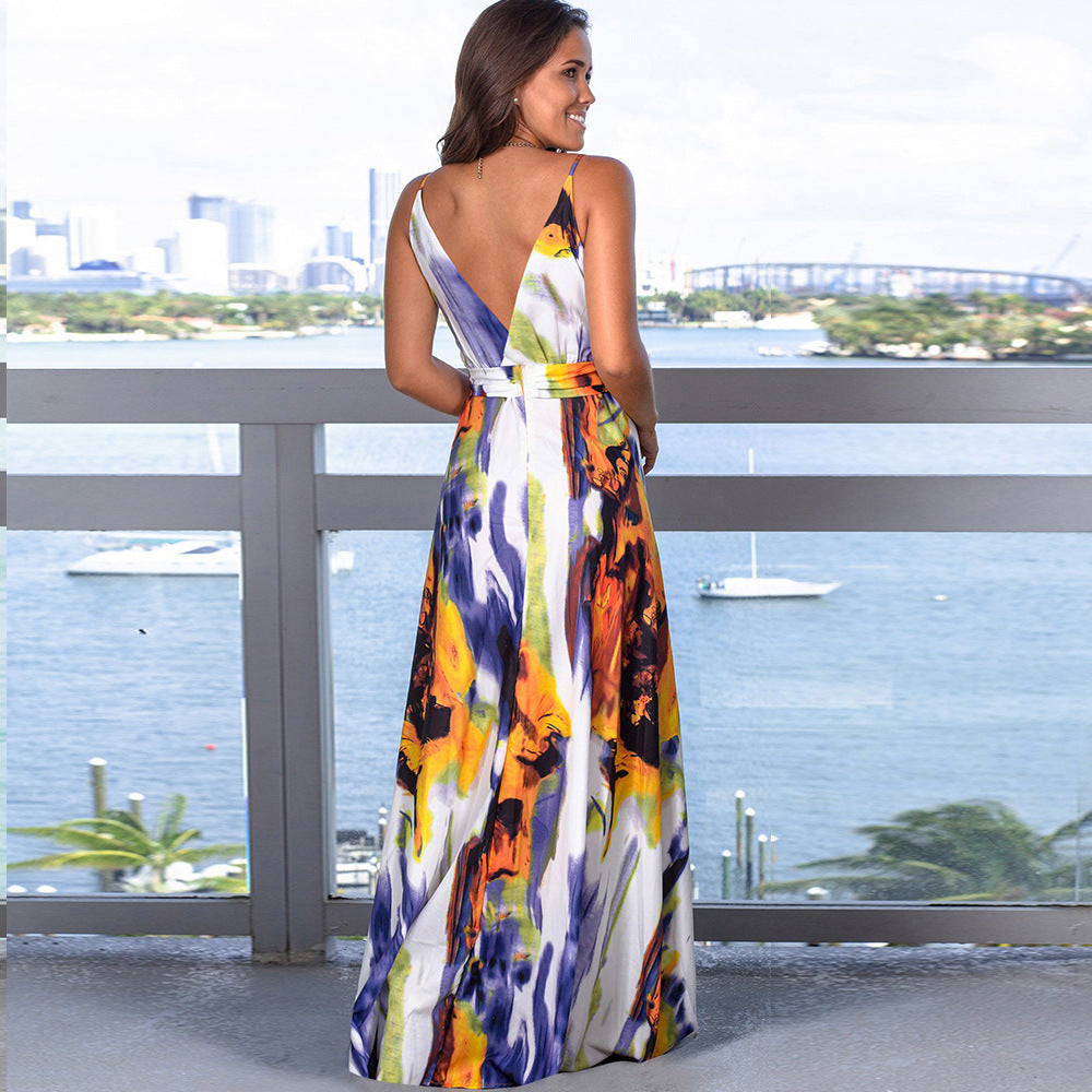 LOW back beach dress