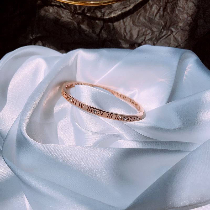 Rose Gold Titanium Steel Bracelet Women\'s Hand Jewelry Net Red