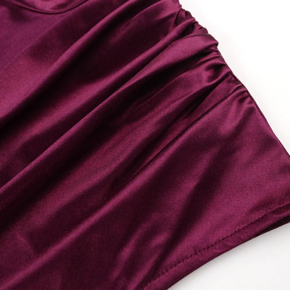 Women Dresses Summer 2025 Burgundy Green Satin Long Dress Elegant Ladies Evening Birthday Cocktail Party Pleated Gowns Outfits