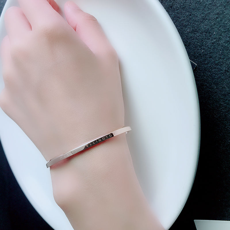 Rose Gold Titanium Steel Bracelet Women\'s Hand Jewelry Net Red