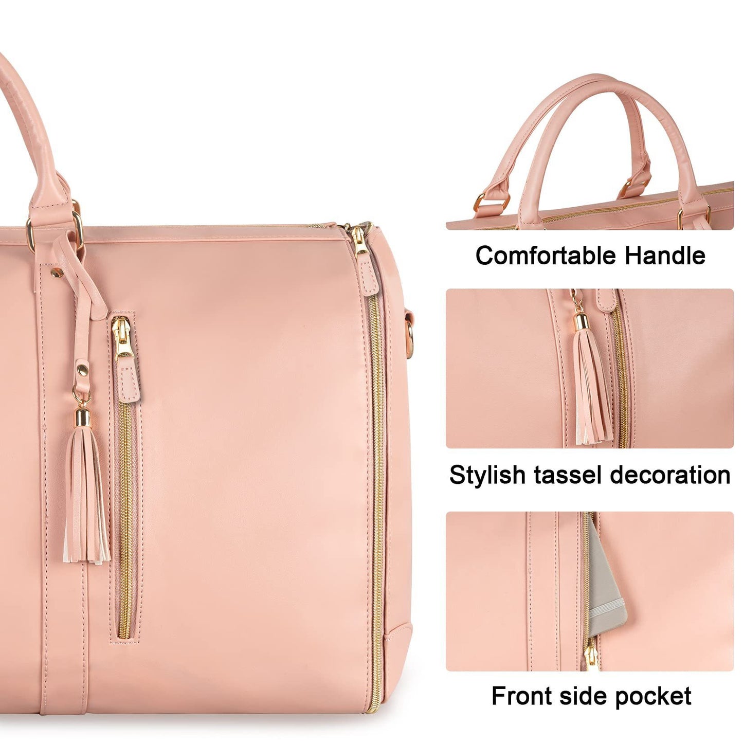 Large Capacity Travel Duffle Bag Folding Suit Bag Waterproof Clothes Tote