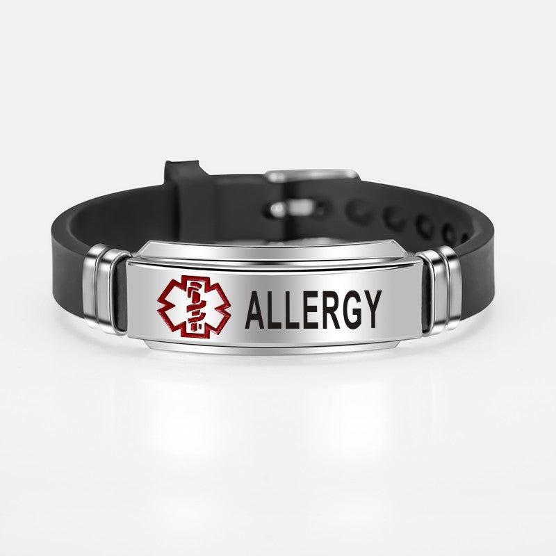 Diabetic silicone bracelet