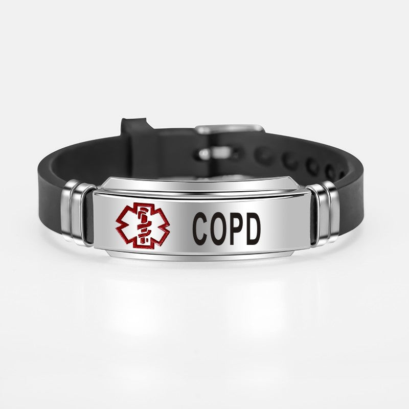 Diabetic silicone bracelet