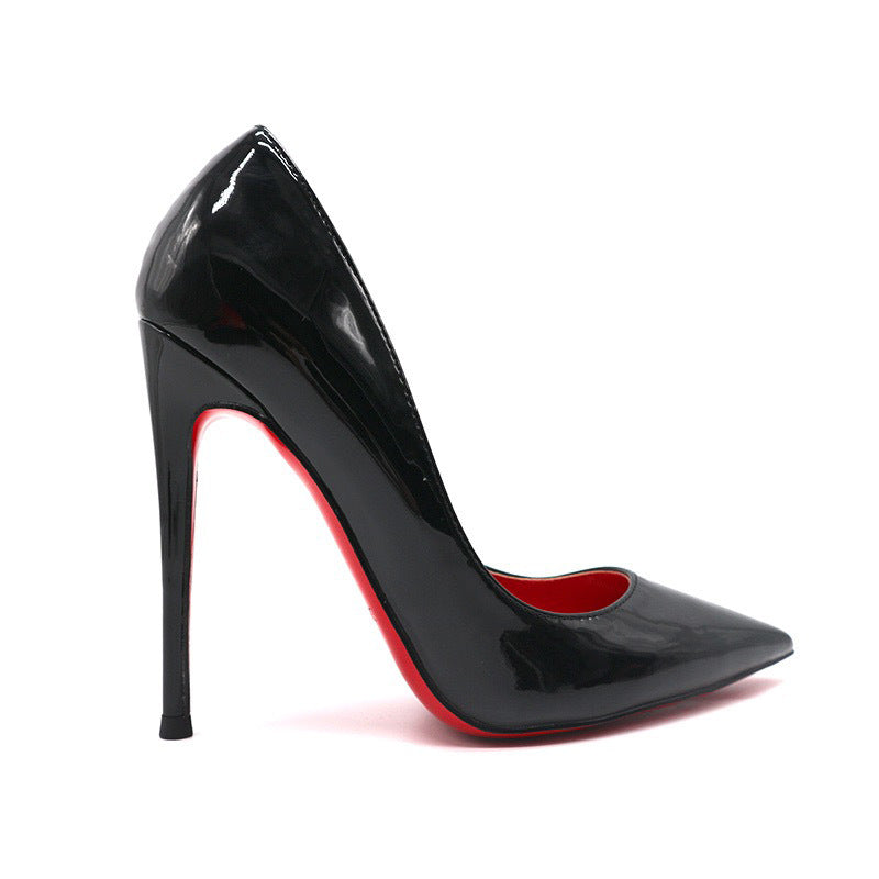 Red Background High Heels Women's Stiletto Heel Pumps