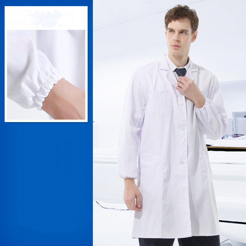 Medical White Coat Printed - Long Sleeve