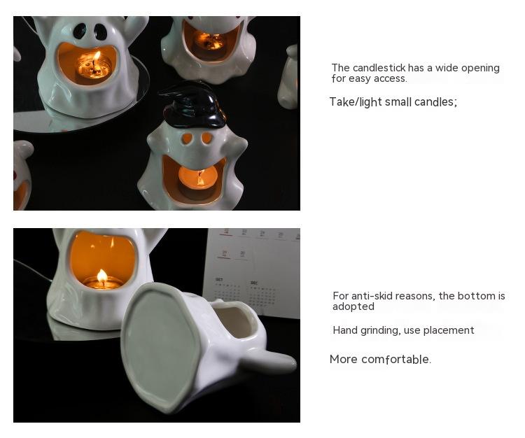 Halloween Ghost Festival Ceramic Craft Ornaments