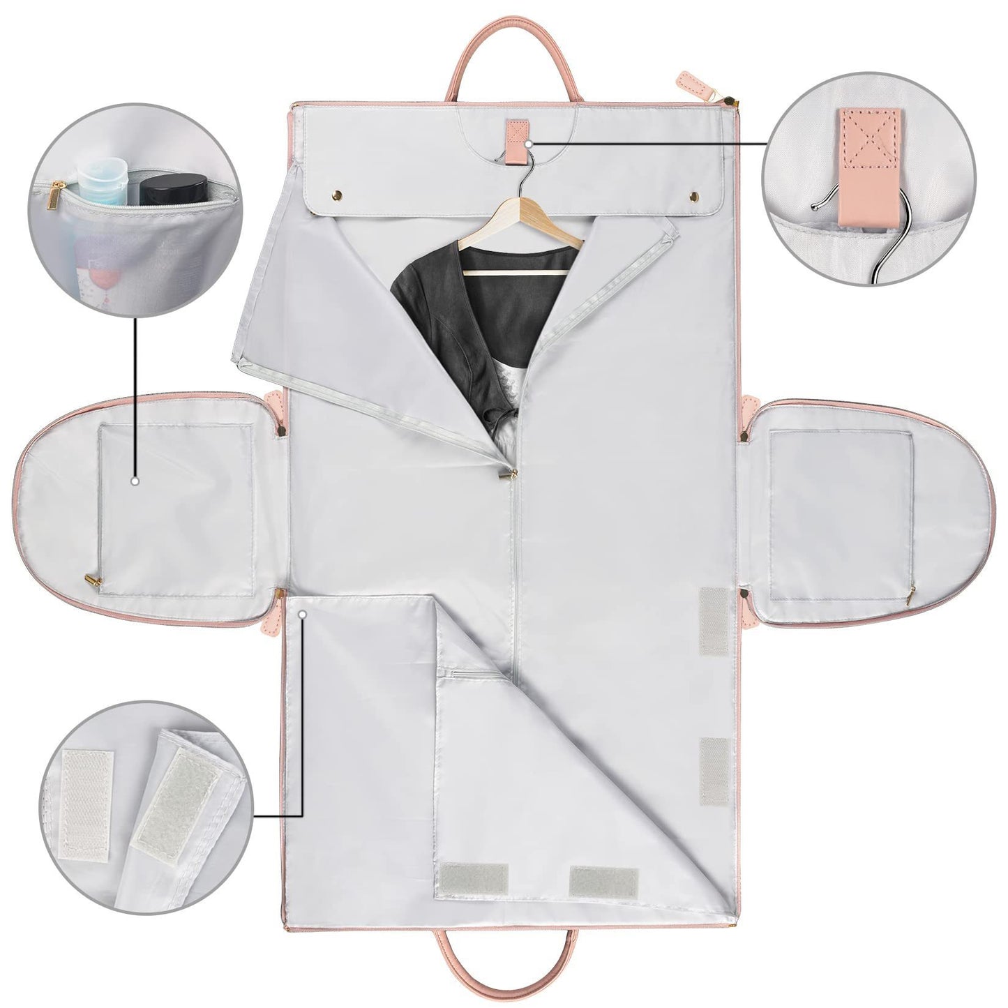 Large Capacity Travel Duffle Bag Folding Suit Bag Waterproof Clothes Tote