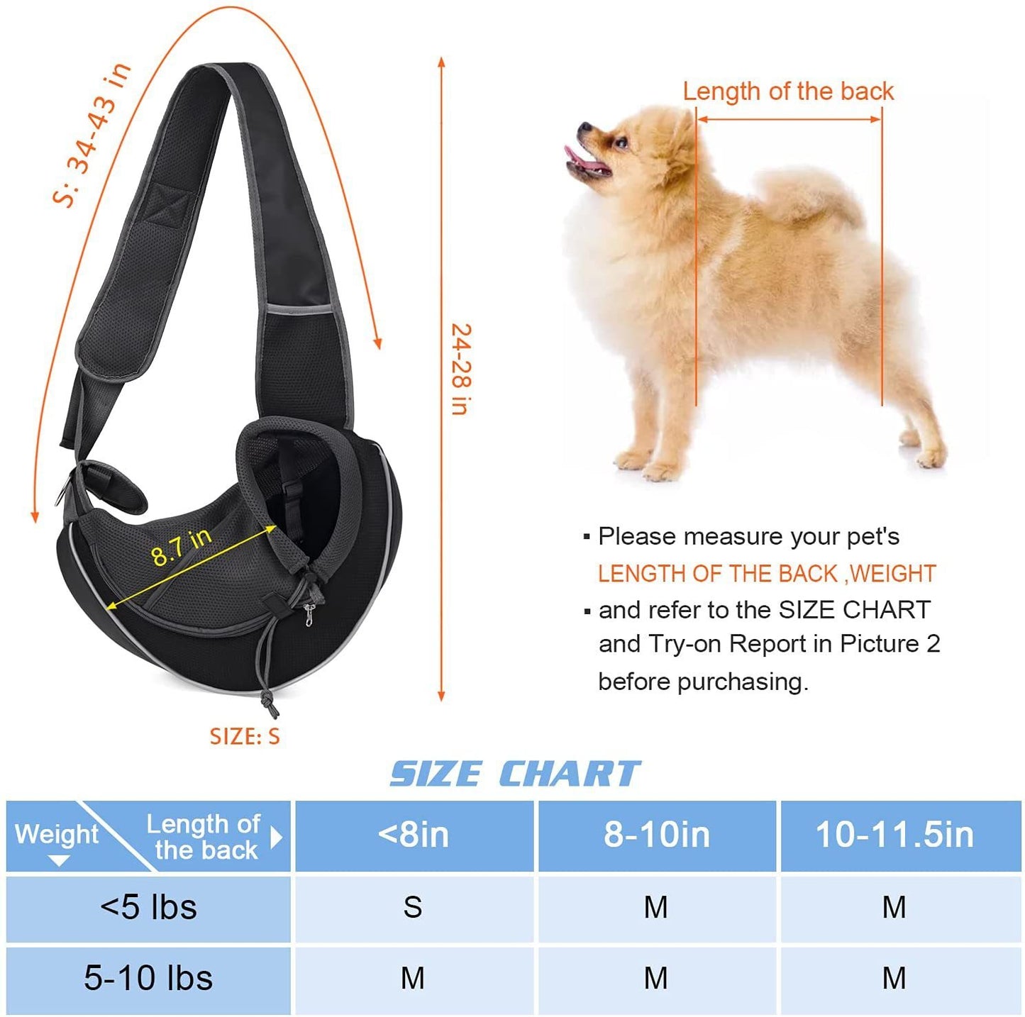 Carrying Pets Bag Outdoor Portable Crossbody Bag For Dogs Cats Pet