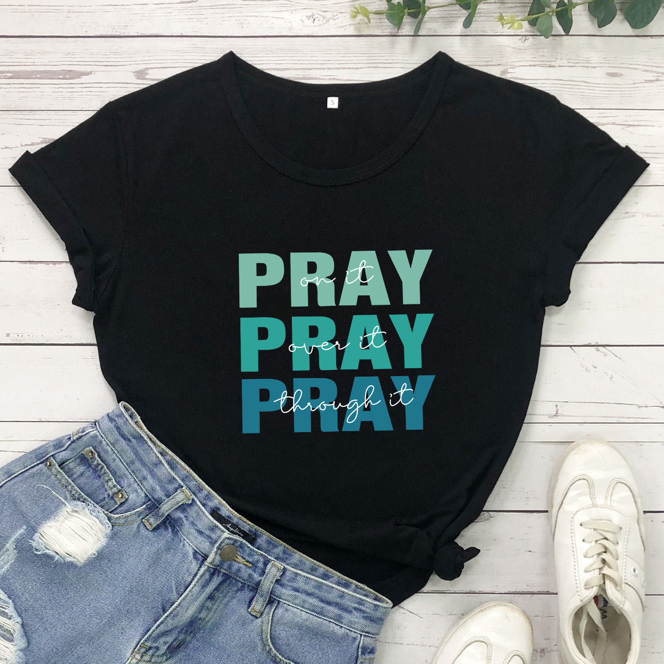 Color Letter T-Shirt For Men And Women