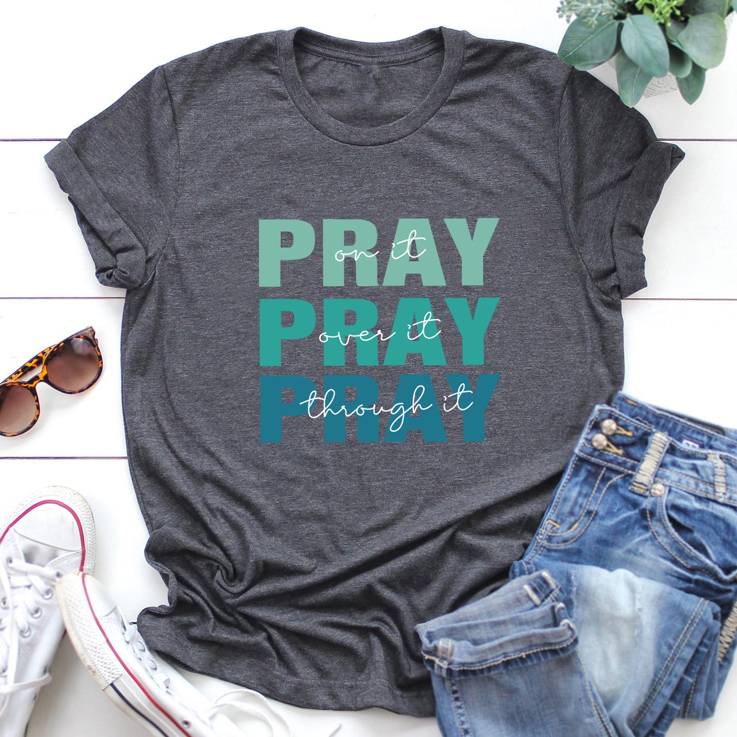 Color Letter T-Shirt For Men And Women