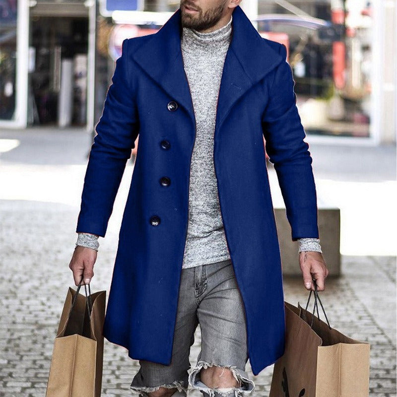 Plaid Men's Coat 2021 New Foreign Trade Wish Coat