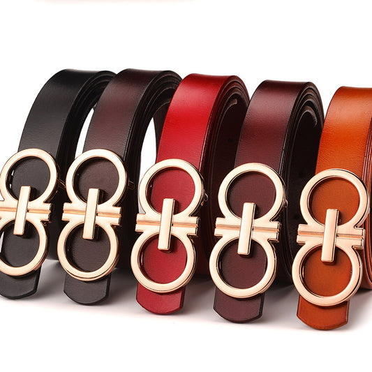 Designer Belt Women Strap High Quality Genuine Leather