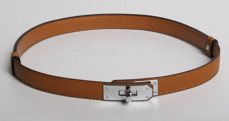 H home 2021 new kelly leather thin belt