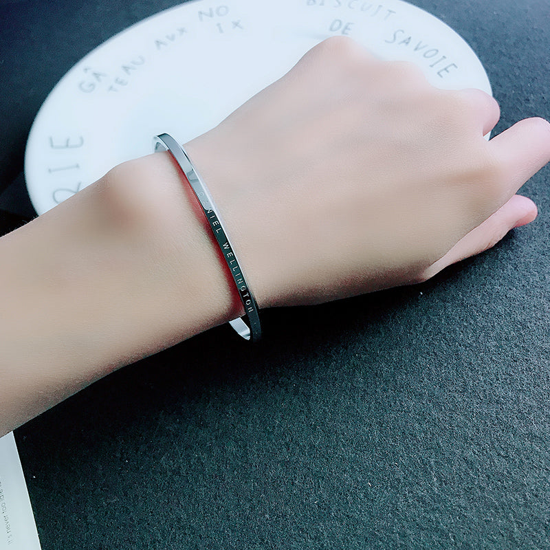 Rose Gold Titanium Steel Bracelet Women\'s Hand Jewelry Net Red