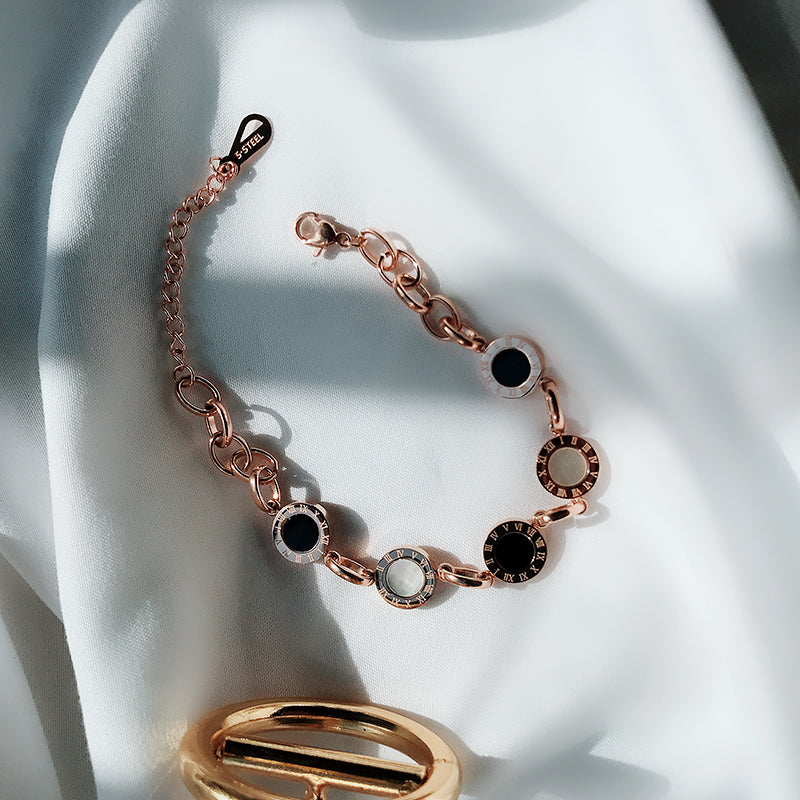 Rose Gold Titanium Steel Bracelet Women\'s Hand Jewelry Net Red