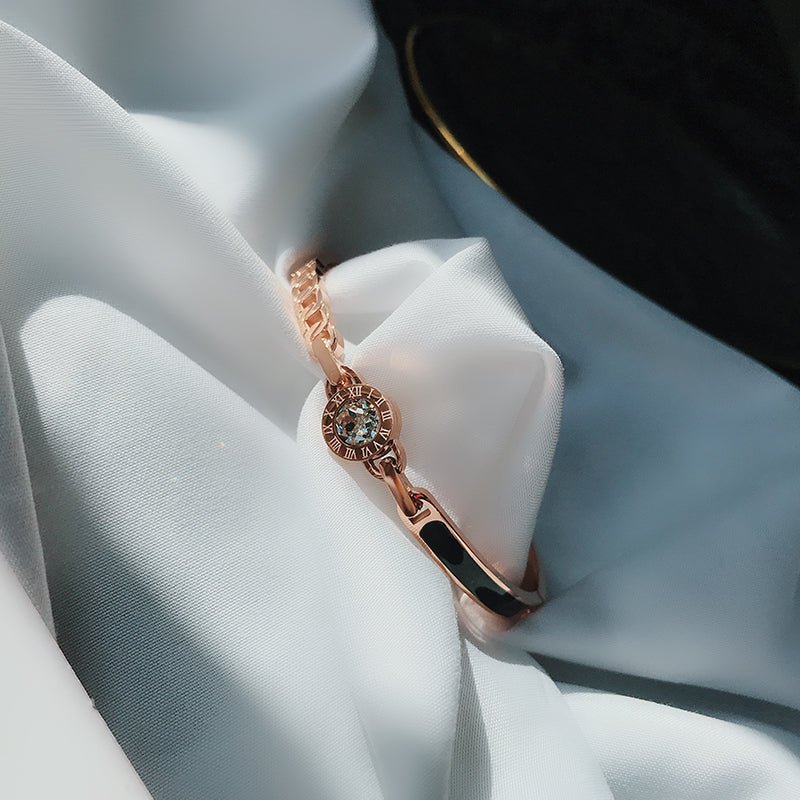 Rose Gold Titanium Steel Bracelet Women\'s Hand Jewelry Net Red