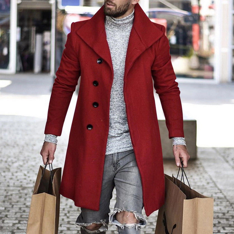 Plaid Men's Coat 2021 New Foreign Trade Wish Coat