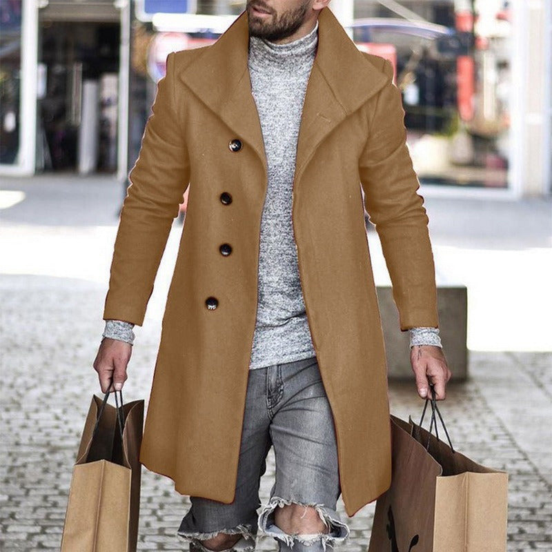 Plaid Men's Coat 2021 New Foreign Trade Wish Coat