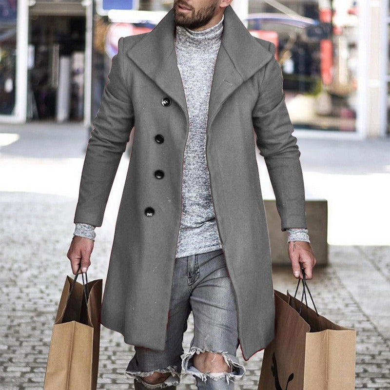 Plaid Men's Coat 2021 New Foreign Trade Wish Coat